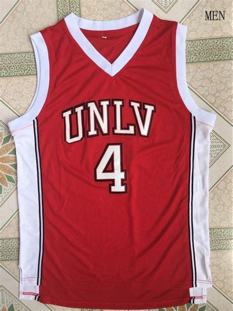 Larry Johnson 4 Unlv Red College Basketball Jersey
