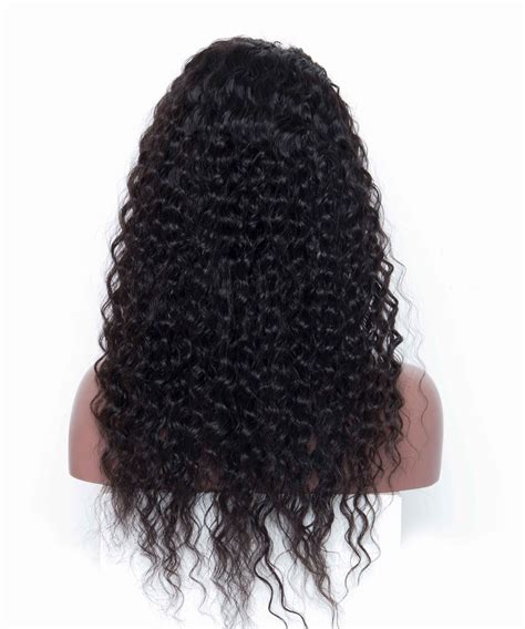 CARA Deep Wave Full Lace Human Hair Wigs Silk Top Wigs Natural Scalp