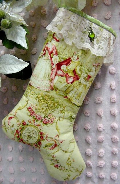 Romantic Mary Rose Christmas Stocking Christmas Stockings Vintage