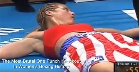 Watch The The Most Brutal One Punch Knockout In Womens