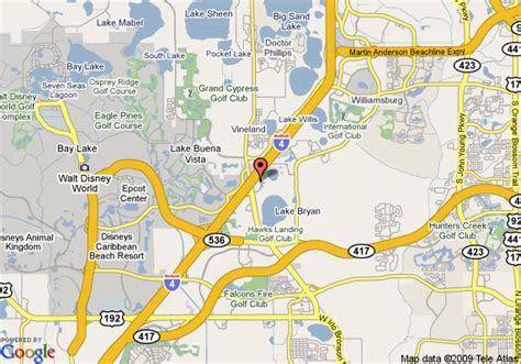 Map Of Courtyard Orlando Lake Buena Vista In The Marriott