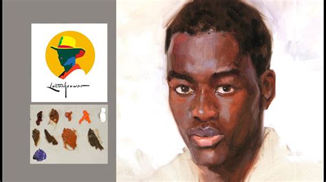 How To Paint Skin Colors In A Dark Complexion Portrait Portrait
