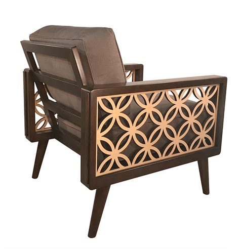 Interlaced Circles Mid Century Modern Lounge Chair Twist Modern