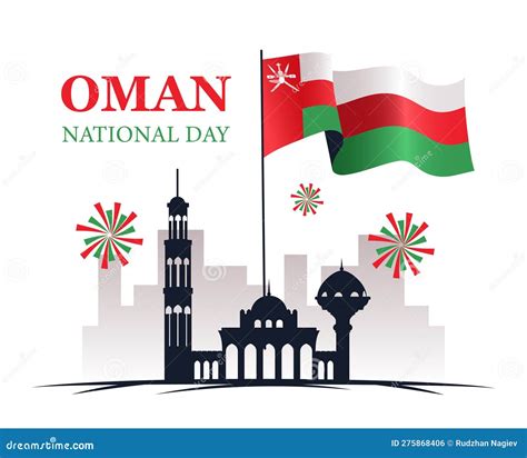 National Day Of Oman Stock Vector Illustration Of Patriotic 275868406