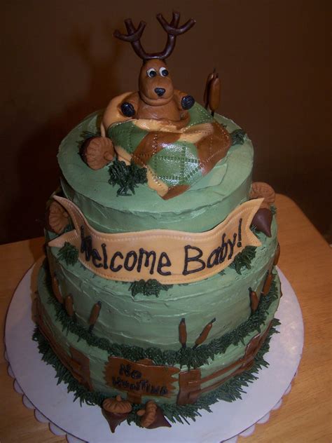 Having a groom's cake in addition to the traditional wedding cake shows the groom he hasn't been forgotten during all the. Julie Daly Cakes: Hunting Baby Shower