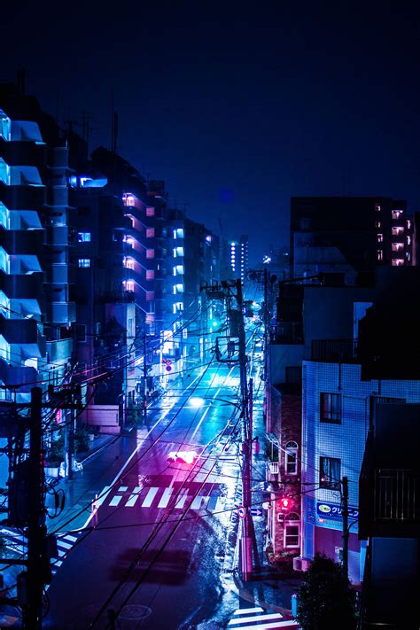 Key west, united states, nature, pastel, aesthetic, waves, blue. A rainy night in Tokyo, Japan | City wallpaper, City ...