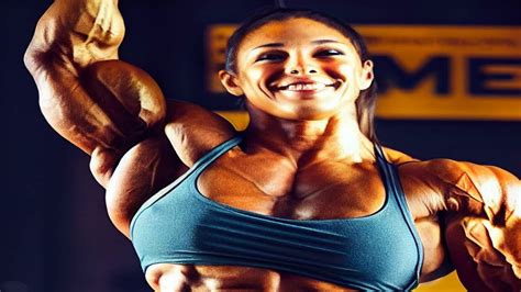 Female Bodybuilder Robin Ifbb Pro Fbb Woman With Big Biceps Youtube