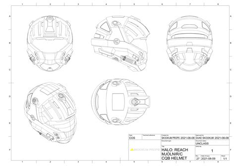 Mark V B Helmet 3d Model For Cosplay Armour Inspired By Halo Reach