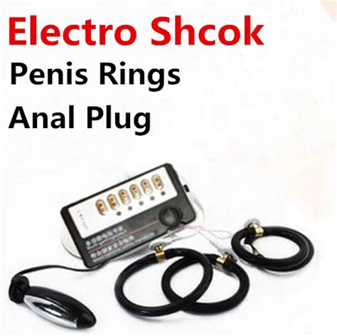Medical Themed Toys Kitselectric Shock Penis Time Delay Ring Cock Massage Enlarger Ring