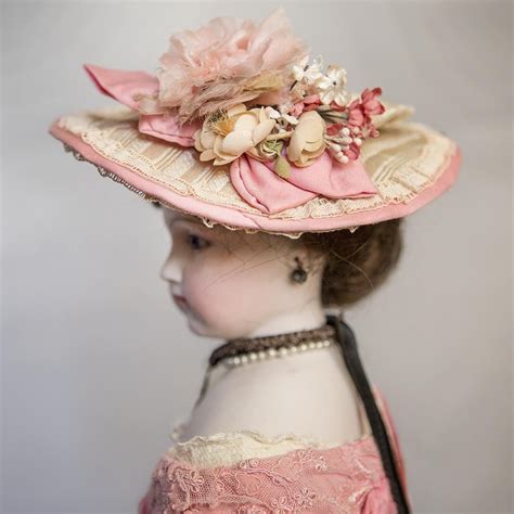 Absolutely Gorgeous Doll Hat Antique Doll Dress Doll Hat Fashion Dolls