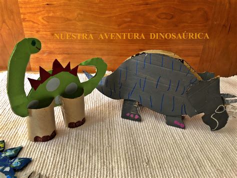 Dinosaurios De Cartón Creatividad Manualidades Creativas Maqueta De