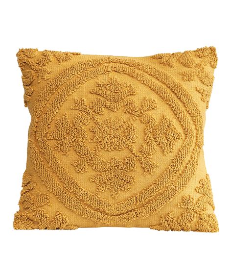 Mustard Geometric Cotton Throw Pillow Zulily Mustard Throw Pillow