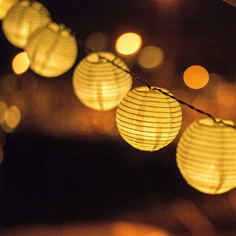 20 Led Solar Light String Outdoorfashion Lantern Lamp Christmas Lantern