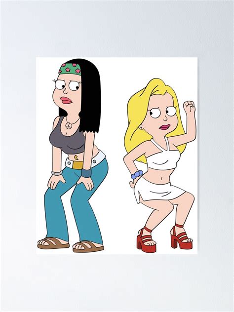 American Dad Hayley And Francine Dance Off Poster For Sale By Olivia Krig Redbubble
