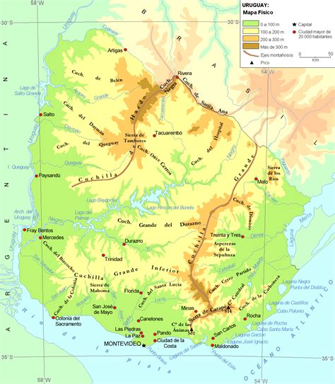 Uruguay from mapcarta, the open map. Mapa Rios Uruguay