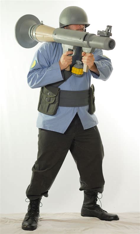 team fortress  soldier rocket launcher costume punished props