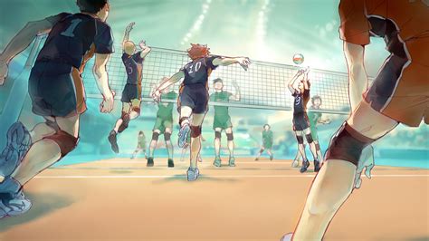 Haikyu Two Teams Playing Volleyball Hd Anime Wallpapers