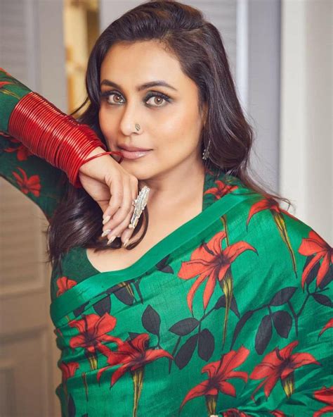 3 Looks Of Rani Mukherjee In Printed Masaba Sarees For Bunty Aur Babli 2promotions