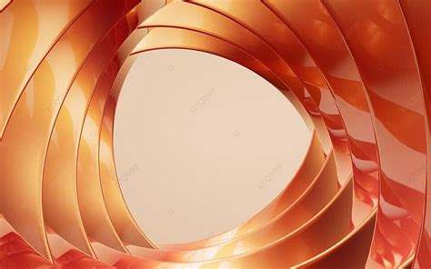 Golden Curve Frame Background3d Rendering Wave Curve Geometry Photo And