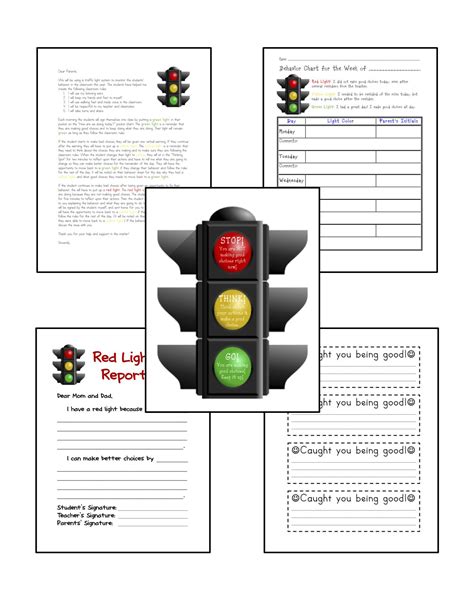 Traffic Light Behavior Management Packet By Kerry Teachers Pay