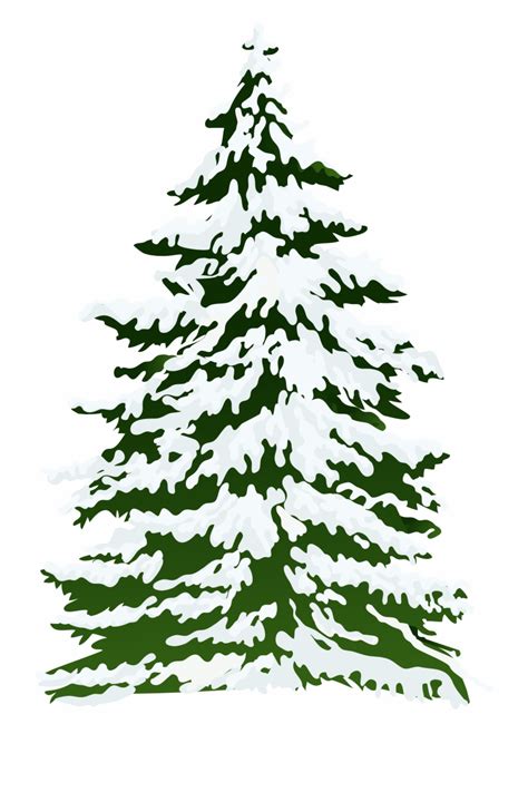 Snow Covered Christmas Tree Clip Art 10 Free Cliparts Download Images