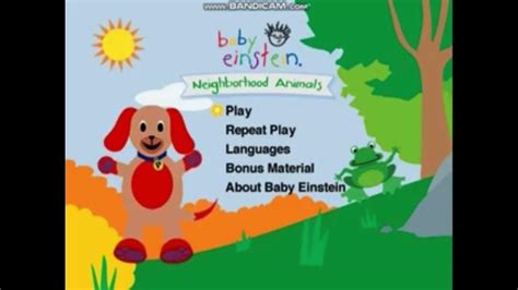 Baby Einstein Neighborhood Animals Dvd Menu Youtube
