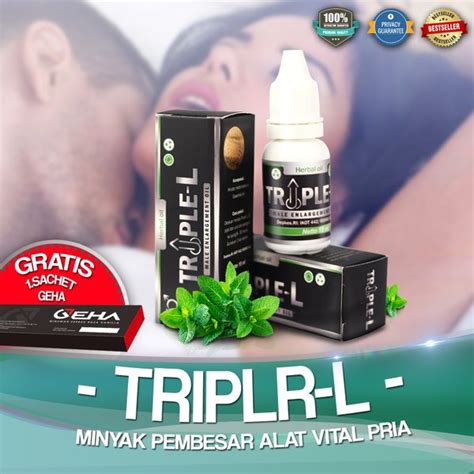 jual triple l original obat pembesar alat mr p pria obat oles minyak herbal paten permanen di