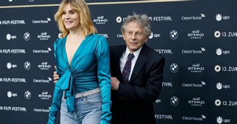 Roman Polanski et sa femme Emmanuelle Seigner Avant première du film