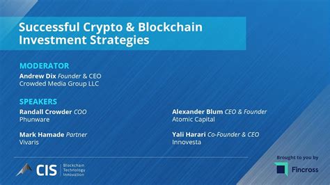 Successful Crypto & Blockchain Investment Strategies - YouTube