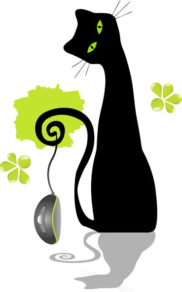 Funny Black Cat Design Vector Free Vector In Encapsulated