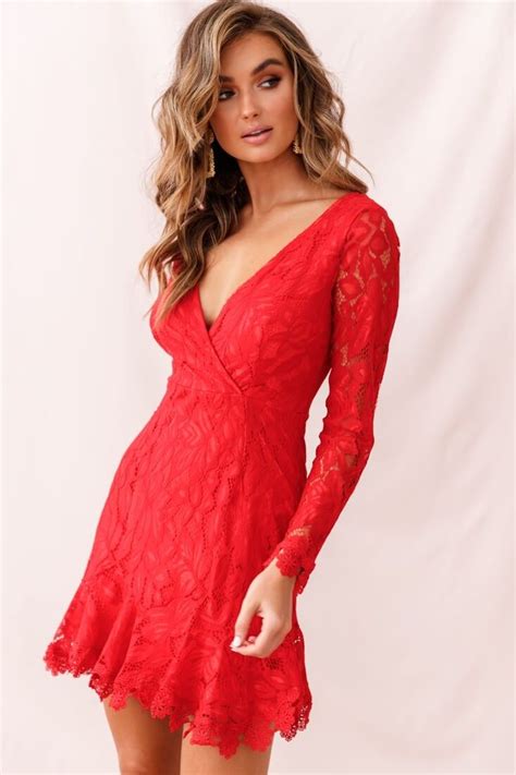 kyle long sleeve lace dress red red lace dress red dress sleeves red cocktail dress