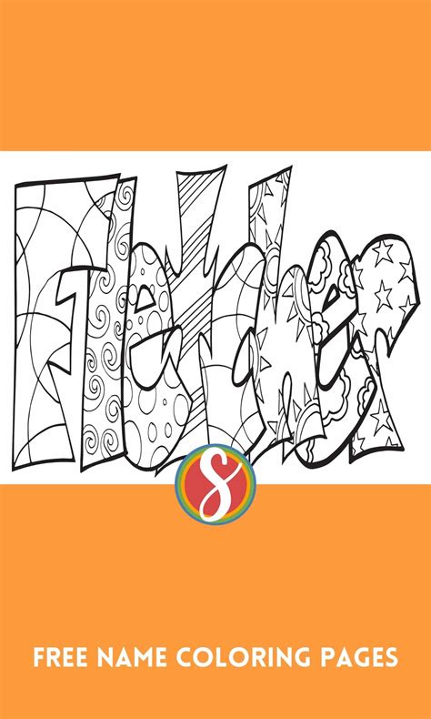 fletcher free name coloring page from stevie doodles — stevie doodles