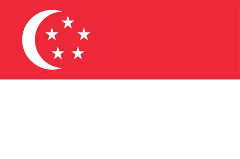 The Official Flag Of The Singapore