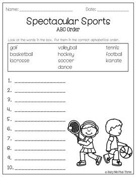 Our activities are not only engaging, colorful. ABC Order Celebration FREEBIE Alphabetical Order ...