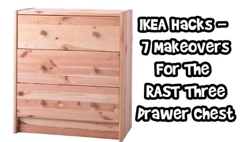 O'verlays panels can be painted for endless possibilities. IKEA Hacks - 7 Makeovers For The RAST Three Drawer Chest