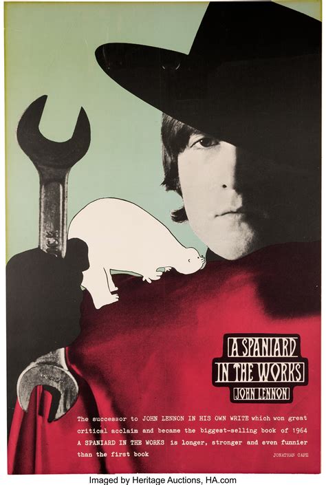 John Lennon Promotional Poster For A Spaniard In The Works Circa Lot