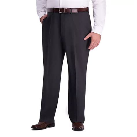 big and tall j m haggar premium 4 way stretch classic fit hidden expandable waistband flat front