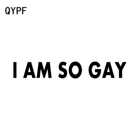 Qypf 175cm25cm I Am So Gay Funny Vinyl Car Sticker Decal Black Silver Accessories C15 2284
