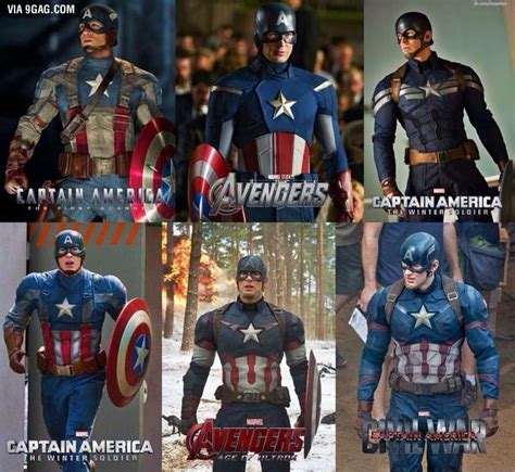 All Captain America Suits From Mcu 9gag