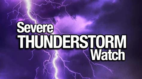 Severe Thunderstorm Watch Issued For Washington Oregon Idaho And