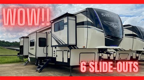 Crazy Brand New 5th Wheel Camper With 6 Slide Outs This Rv Rocks