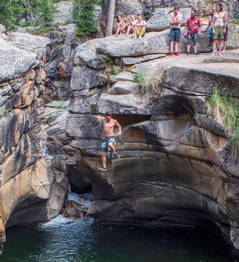 Jumping from the rocks above is the real excitement of the cove! Pin on places