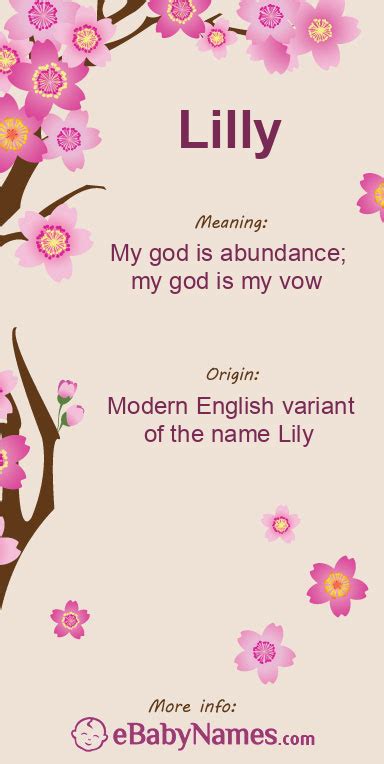 Meaning Of Lilly This Spelling Of Lily Is Probably Influenced By The