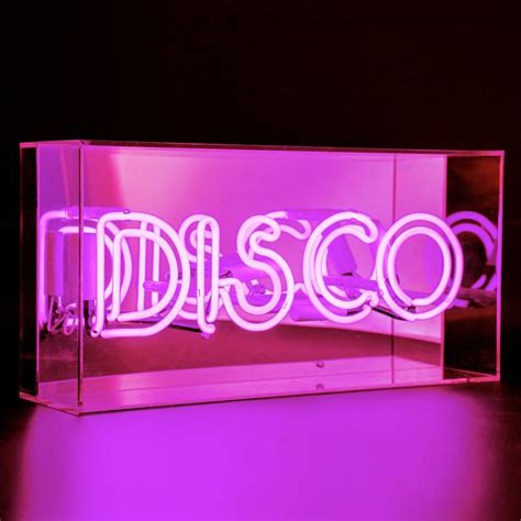 Acrylic Box Neon Disco Pink