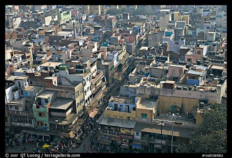 Picturephoto View Of Old Delhi Streets And Houses From
