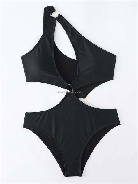 2022 Extreme Sexy Ladies Mature Bikini Swimsuits Halter Cutout Swimwear
