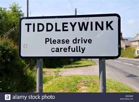 Unusual Village Name Sign Stock Photos And Unusual Village