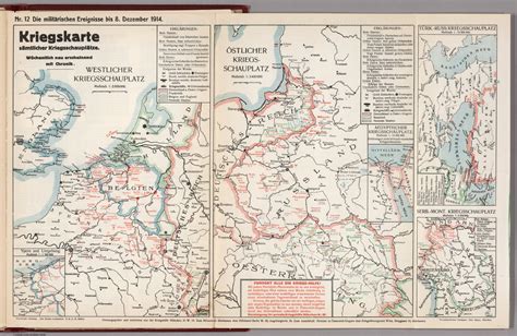 World War I Map German Nr 12 Military Events To December 8