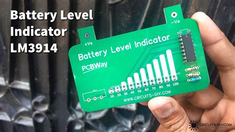 Battery Level Indicator Using Lm3914 Electronics Projects