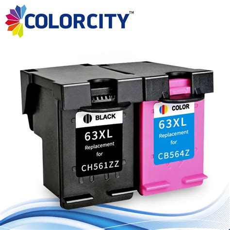 Black And Tri Color 63xl 63 Xl Refilled Ink Cartridge Compatible For Hp